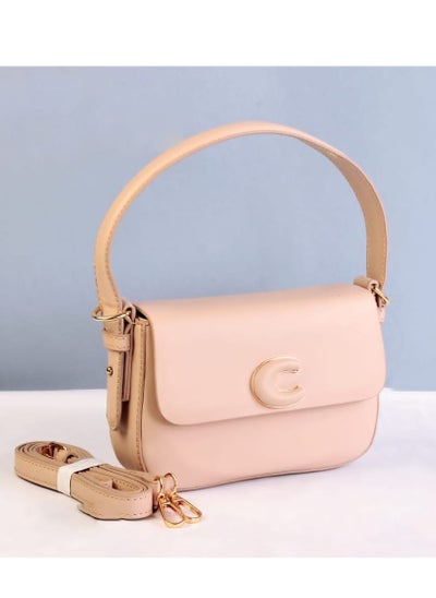 اشتري Small shoulder bag for beige casual outings في مصر