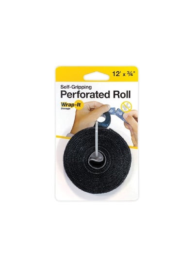 Buy Self Gripping Perforated Roll Black 12 ft 400-12X75PBL in Saudi Arabia