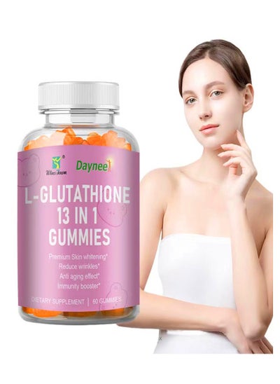 Buy L Glutathione With Collagen Chewable Supplements For Skin Care Anti-Aging  Whitening And Brightening  Dietary Supplements 60 Gummies in Saudi Arabia