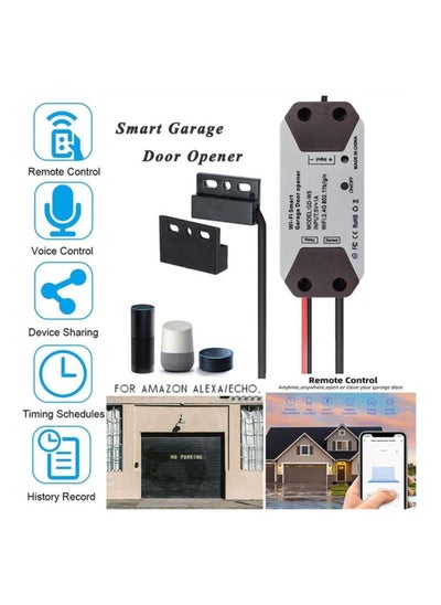 Buy Smart WiFi Switch Garage Door Opener Controller Work, WIFI, with Alexa Echo Google Home Smart Life/Tuya APP Control No Hub Required in Saudi Arabia