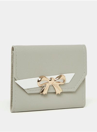 Buy Bow Detail Bi-Fold Wallet in Saudi Arabia