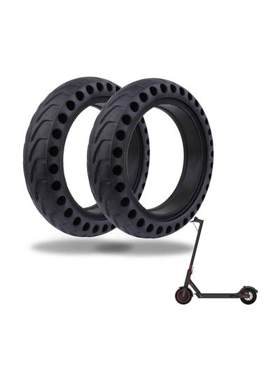 Buy Electric Scooter Replacement Tires, Rubber Solid Wheel Honeycomb Tire Grip/ Friction Non-Slip Tubeless e Accessories for Xiaomi 8.5 x2 M365/Pro (2 Pcs inch) in UAE