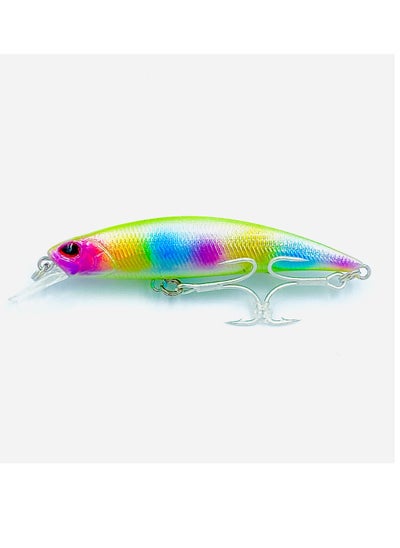 Buy Oakura Brute Fishing Lure BKK Triple Hook - 90mm Length, 19g Weight, Vibrating Sinking Action, Low Air Resistance Design, 10 Mesmerizing Colors in UAE