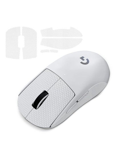 اشتري Mouse Nonslip Skin Compatible With Logitech G Pro X Superlight Wireless Gaming Mouse Mouse Nonslip Grip Tape Mouse Sweatproof Grip Mouse Protective Cover White في السعودية