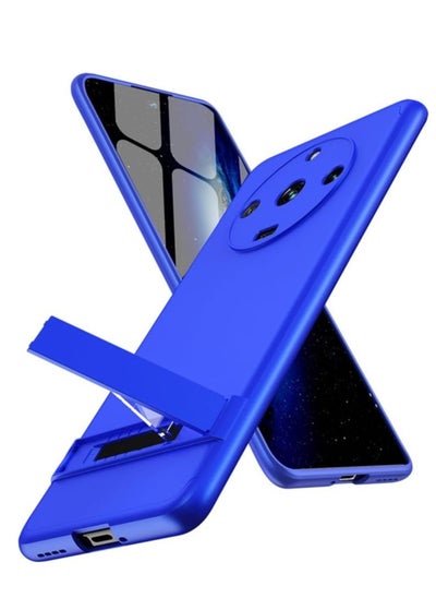 اشتري Realme 11 Pro Plus 5G Case, Ultra Thin Hard Full Protection Slim Matte Finish Grip Cover Phone Case with Hideable Stand for Realme 11 Pro+ (Blue) في السعودية