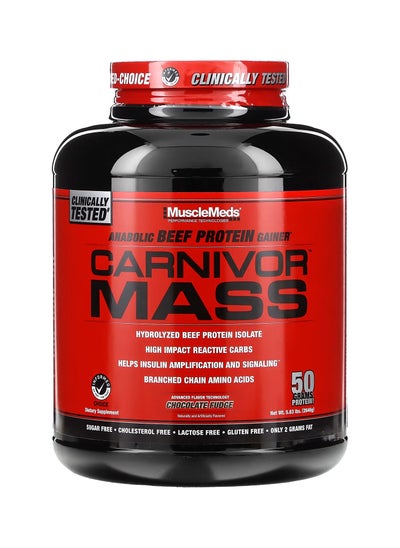 Buy Carnivor Mass Beef Protein Gainer - Chocolate Fudge - (2.6 kg) in Saudi Arabia