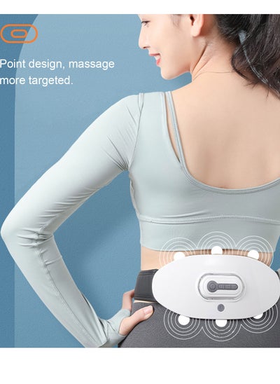 Buy EMS Waist Massager Heating Pad for Back Pain Heat Belly Wrap Belt Heating Vibration Massage Fast Heating Belt with 5 Modes Auto Shut Off in Saudi Arabia