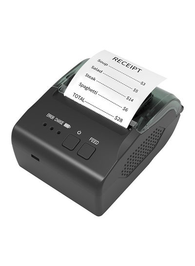 Buy 58mm Portable Mini Thermal Receipt Printer USB & BT Connection 2 inches Wireless Printer High Speed with 1 Roll Paper Inside Compatible with iOS Android Windows for Restaurant Sales Retail Shop in UAE