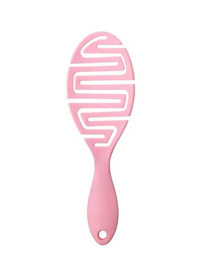 Buy 1Pc Ribs Comb Holllow Out Hair Brush Scalp Massage Comb Ease Hair Brush for Wet Dry  Long Thick Curly Hair - Pink in UAE