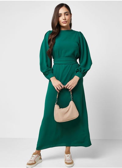 Buy Balloon Sleeves Dress in Saudi Arabia