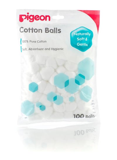 اشتري Cotton Balls, 100% Pure Cotton, , 100 White في الامارات