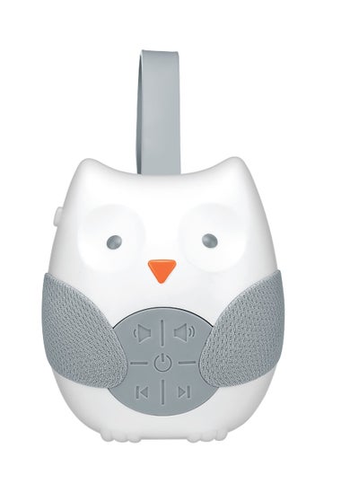 اشتري Soothing Sounds Baby Lullaby Sound Machine Speaker with 12 Sounds Customizable Timer Fun and Cute Owl Design Hanging Loop Stroller, Carrier, Crib, Car Seat Portable Travel Battery في الامارات