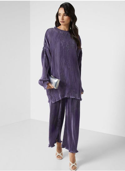 Buy Pleated Tunic & Pant Set in UAE