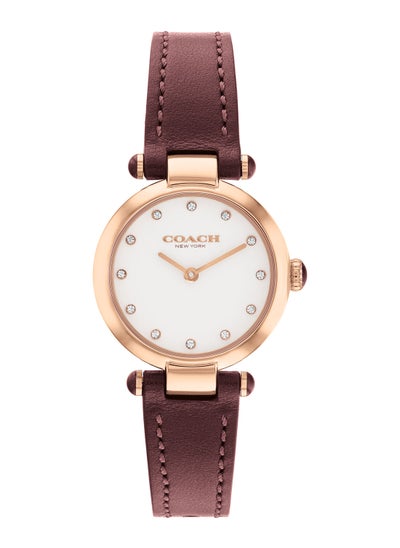 اشتري Women's Analog Round Leather Wrist Watch 14504017 - 26 mm في السعودية