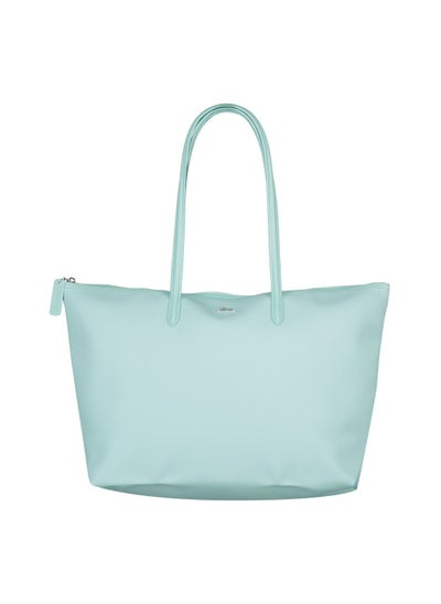 Buy Lacoste large capacity zippered handbag, shoulder bag, mint green in UAE