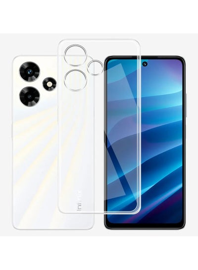 Buy Case Compatible with Xiaomi Infinix Hot 30i NFC X669D 4G (6.56”) Case Crystal Clear Soft TPU Gel Case Flexible Silicone Anti-Scratch Camera Protection Transparent TPU Cover - Clear in Egypt