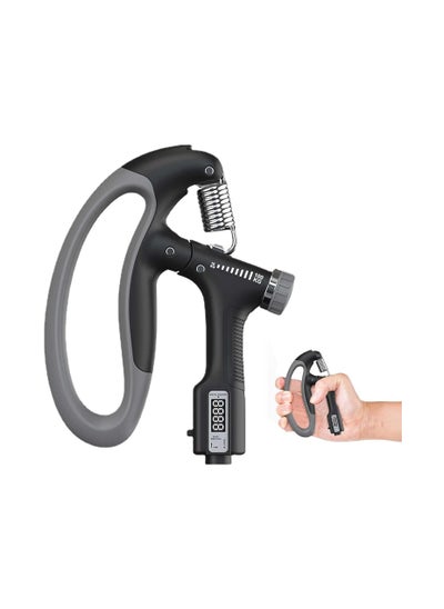 Buy 10-100 kg Adjustable Grip Strengthener Heavy Duty Grip Strengthener with Reverse Finger Exerciser Grip Wrist Extender Gym Arm Muscle Training Smart Counter in UAE