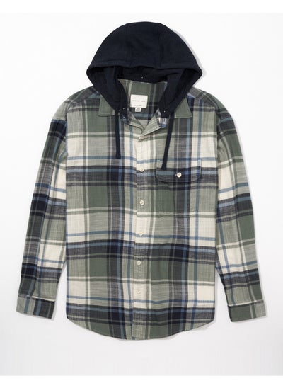 Buy AE Super Soft Hooded Flannel Shirt in UAE