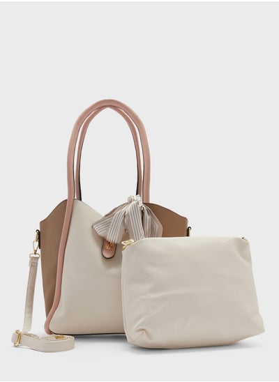 Buy Colour Block Large Tote Bag in UAE