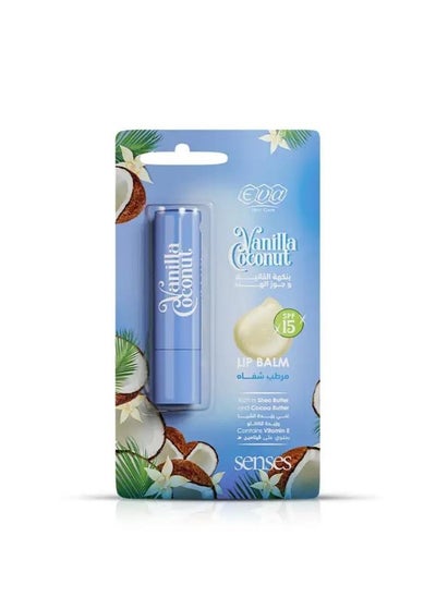 Buy EVA SKIN CARE SENSES LIP BALM - VANILLA COCONUT 4 GM in Egypt