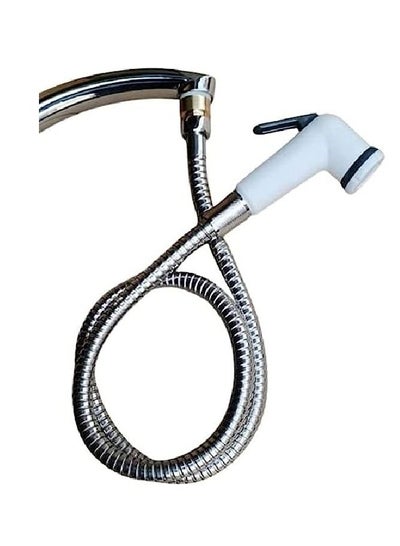 Buy Portable shower bidet with a nickel hose (1.5 meters, thermal fiber) for installation on the nearest mixer and bathroom spray with a long hose of 5 meters in Egypt