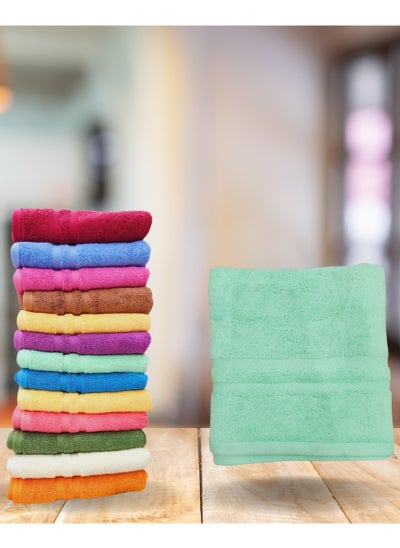 Buy 100% Cotton Towels Multicolor 50x100 cm in Egypt