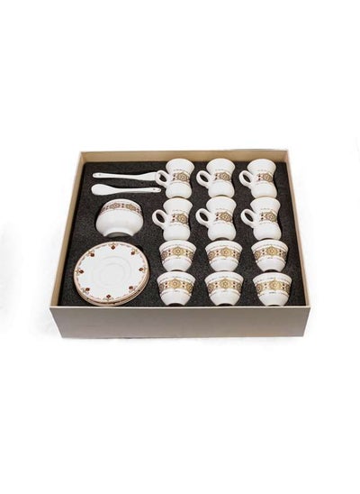 Buy Porcelain 27 Pieces Tea & Coffee Serving Set in UAE