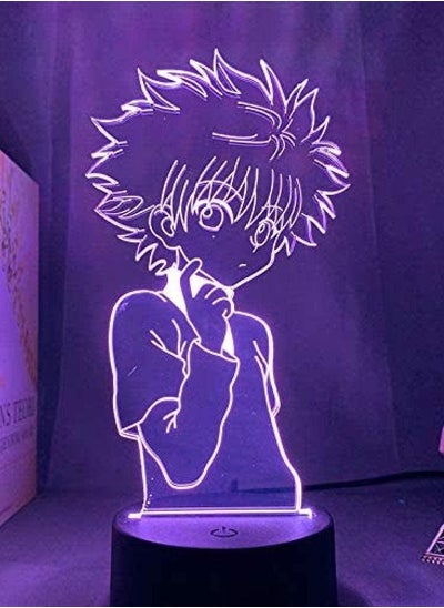 اشتري Multicolor 3D Anime Future Lamp Genshin Effect Ningguang Night Light Illusion Hot Game Light for Bedroom Decor LED Light Atmosphere Nightstand Night S Kids Gift Remote Remote Control في الامارات