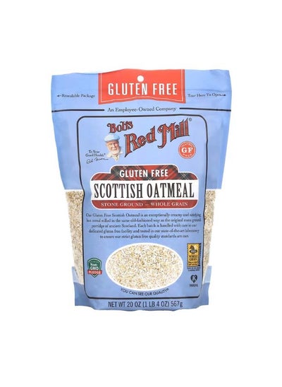 Buy Scottish Oatmeal Whole Grain Gluten Free 20 oz 567 g in UAE