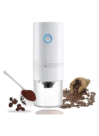 اشتري Coffee Grinder, Electric Conical Burr Coffee Grinder, Capacity 25g, Portable Cordless Coffee Grinder, Adjustable Grind Settings, Coffee Bean Grinder, Suitable For Office, Travel And Camping في السعودية