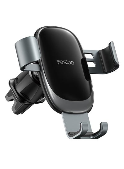 اشتري YESIDO C122 حامل للهاتف المحمول بفتحة تهوية للسيارة بزاوية دوران 360 درجة بجاذبية أوتوماتيكية - أسود في الامارات