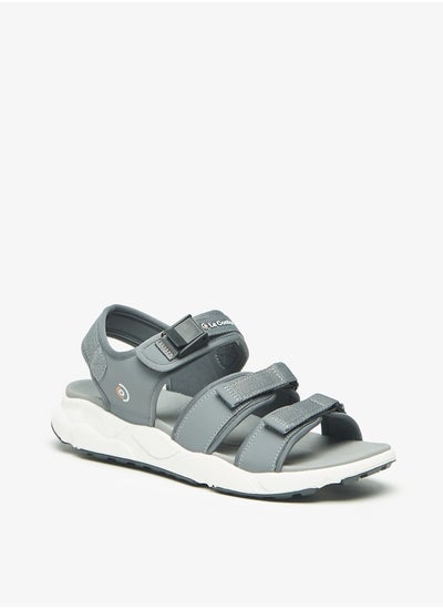 Buy Men Textured Sandals with Hook and Loop Closure in UAE