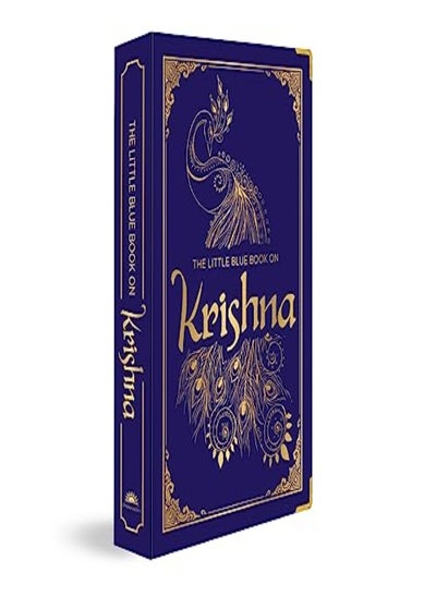 Buy The Little Blue Book On Krishna Deluxe Silk Hardbound by Shubha Vilas Hardcover in UAE