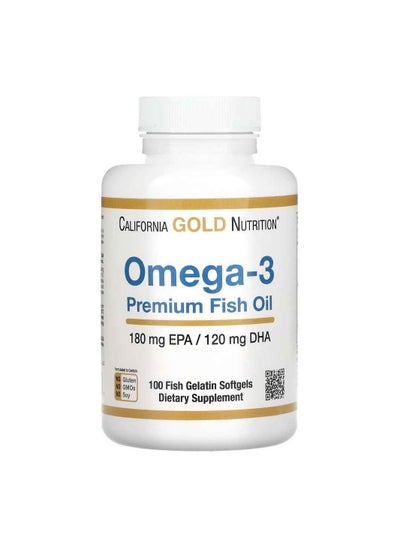 اشتري Premium Omega-3 Fish Oil 100 Fish Gelatin Softgels في السعودية