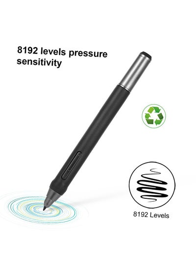 اشتري Rechargeable Pen Digital Pen 8192 Levels Pressure Stylus Pen with 20pcs Pen Nips Pen Holder for 13HD/16HD/16HDK/16HDT/22UX Graphics Monitor Drawing Tablet في الامارات