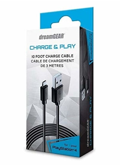 Buy dreamGEAR- Playstation 4 Charge and Play Premium Connection Cable- Perfect for Charging DualShock4 Controllers in UAE