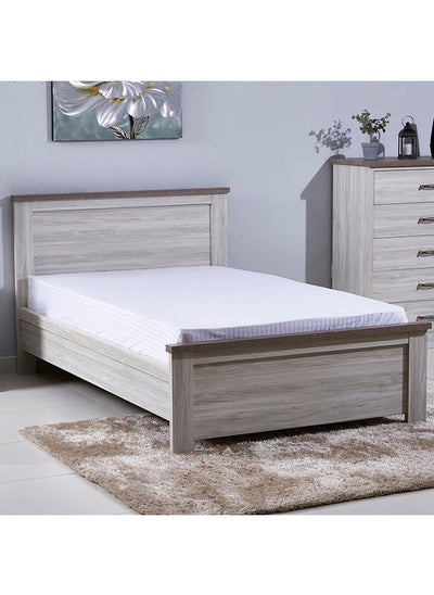 Buy Angelic Twin Bed 100x132.4x211 cm Light Brown in UAE