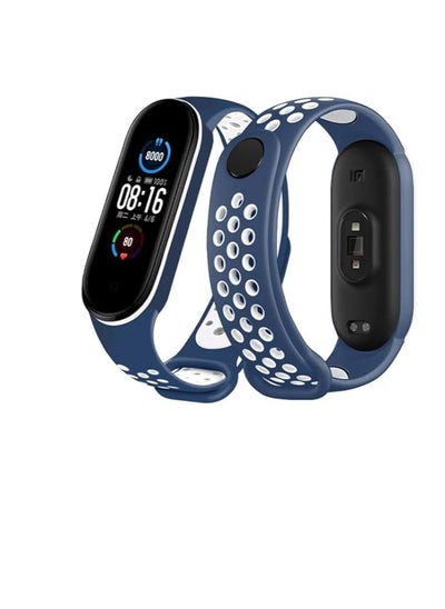 اشتري Strap Silicone Sport Band For Mi Band 7 / Mi Band 5 / Mi Band 6 Breathable Strap Replacement For M5 M6 Bracelet For Xiaomi MiBand 5 6 7 Smart Watch في مصر