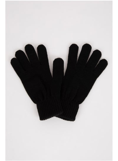 Buy Men Black Knit Gloves in Egypt