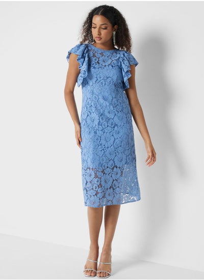 اشتري Floral Lace Detail Dress في الامارات