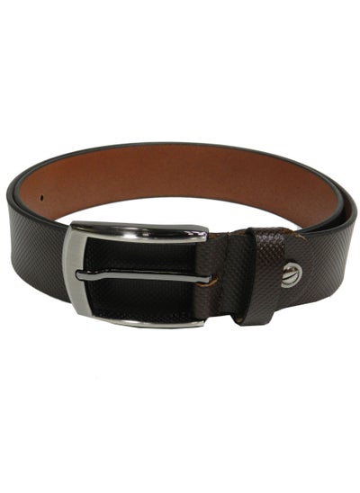 Buy GENUINE LEATHER 35MM FORMAL AND CASUAL BROWN BELT FOR MENS 35MM in UAE