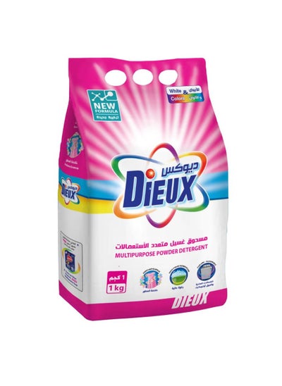 Buy DIEUX detergent powder for regular and Semi-Automatic washing machine with Fragrance Extract 1 kg in Egypt