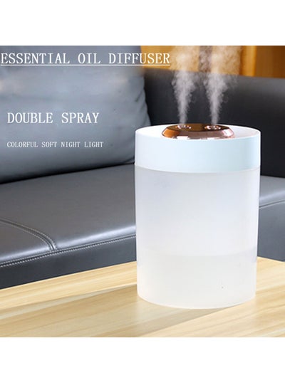 Buy Air Purifier And Humidifier Essential Oil Diffuser Ultrasonic Cool Mist Aromatherapy Transparent Water Tank(4200ml) in UAE