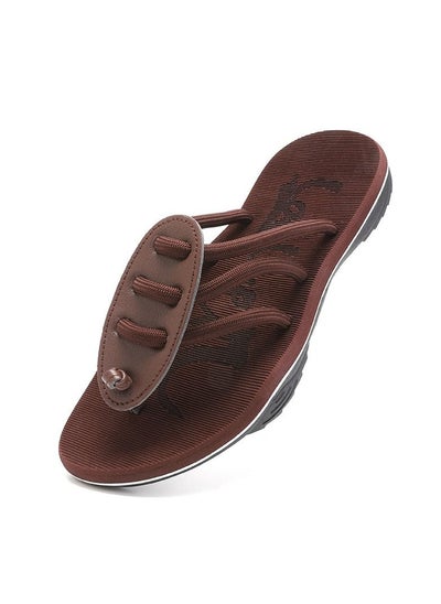 اشتري Men's Beach Flip-flops 2023  Brown في الامارات