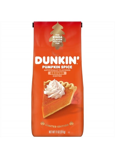 اشتري Dunkin' Pumpkin Spice Flavored Ground Coffee, 11 Ounces في الامارات