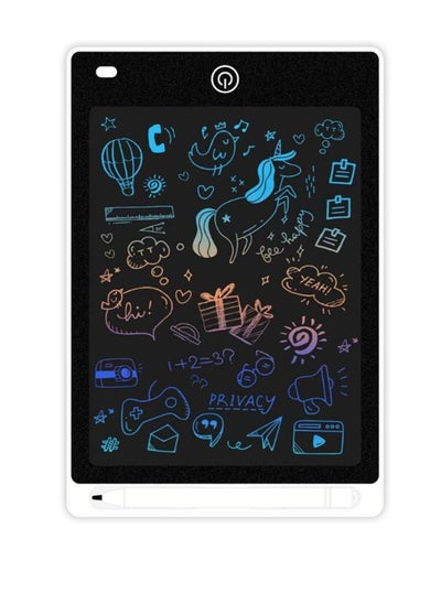 Buy 12 inch LCD Writing Tablet Electronic Digital Doodle Board Erasable Reusable Graphic Pad for Kids Learning and Practices in UAE