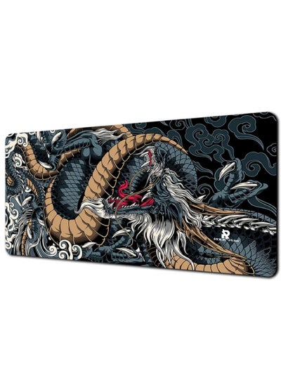 Buy Japanese Dragon Large Gaming Mousepad Keyboard Gamer Mouse Pad on The Table Speed Desk Mat Anime 800 * 300 * 3mm Mouse Mats in Saudi Arabia