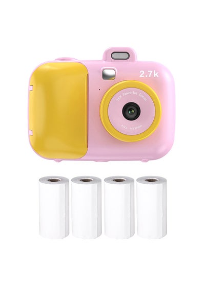 Buy 2.7K Cute Kids Instant Camera 42MP Kids Digital Camera Childeren Instant Print Camera with 2.4-inch IPS Screen 16X Digital Zoom Cute Filters Video Recorder in UAE