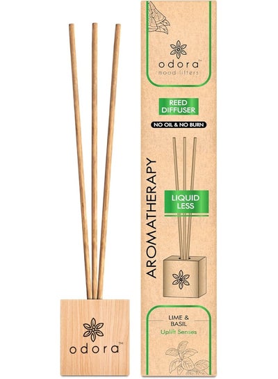 Liquidless Reed Diffuser - Lime & Basil, Infused with Essential Oils ...