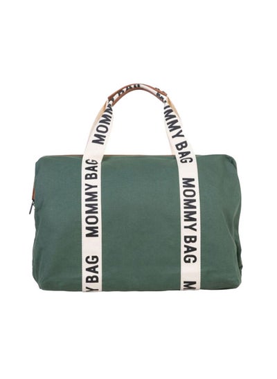 Buy Mommy Signature Canvas Diaper Bag Green in UAE